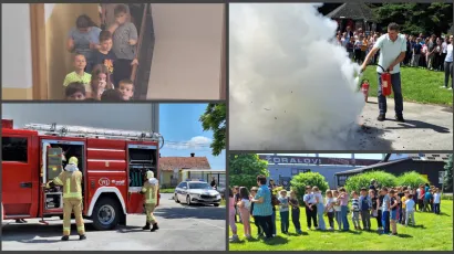 Učenici PŠ Ždralovi naučili kako reagirati u slučaju požara/ Foto: Deni Marčinković