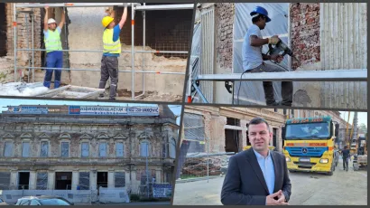 Kroz koji dan bit će gotova konstrukcijska obnova zgrade Vodotehne/ Foto: Deni Marčinković