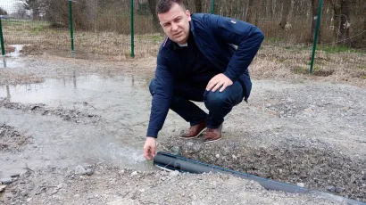 Gradonačelnik Hrebak na bušotini u Veliko Korenovu/ Foto: Deni Marčinković