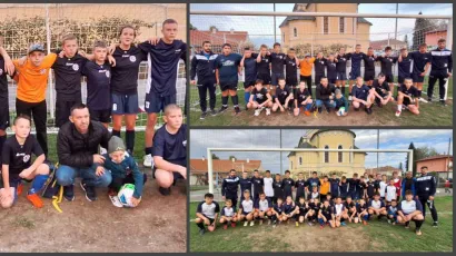 Noa je bio sretan što se došao na utakmicu/ Foto: NK Ribar Končanica