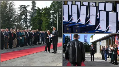 Odlikovanja su dodijeljena povodom Dana dobrovoljnih darivatelja krvi u RH/ Foto: Ured predsjednika RH