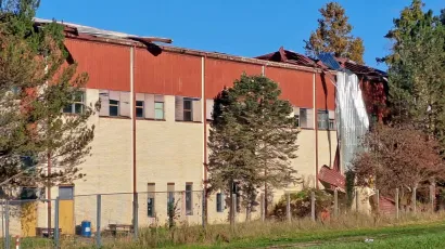 Bivša tvornica Modea, slikano jutros/ Foto: Čitatelj
