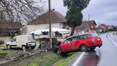 Prizor s mjesta nesreće u Velikom Grđevcu/Foto: Čitatelj