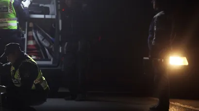Policija radi očevid na mjestu nesreće/Foto: Srećko Niketić/CROPIX (ilustracija)