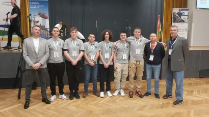 Timovi Daruvarske Tehničke škole na natjecanju u Plzeňu/ Foto: Tehnička škola Daruvar