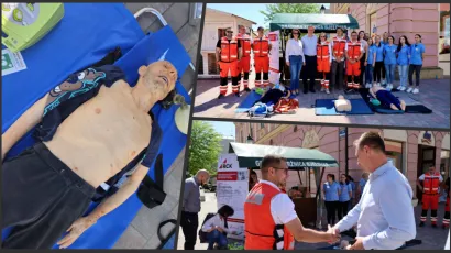 Hitnjaci su svoj dan proslavili učeći građane kako spasiti život/Foto: BBŽ, MojPortal