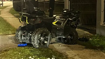 Prizor s jedne od brojnih nesreća s quadom u posljednje vrijeme/Foto: Požega.eu