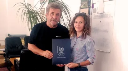 Grubišnopoljski gradonačelnik Zlatko Mađeruh i šefica ŽUC-a Nataša Koronc/Foto: Grad Grubišno Polje