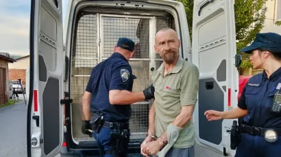 Privođenje Krešimira Pahokija/Foto: Slavica Trgovac Martan/MojPortal.hr