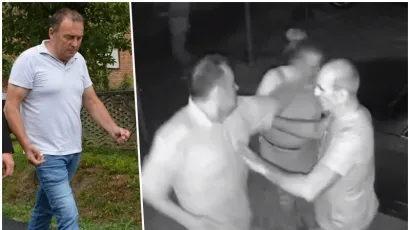 Načelnik Općine Severin Žarko Žgela (HDZ) udarao je vlasnicu kafića/Foto: BBŽ, screenshot