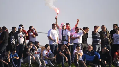 Utakmica osmine finala Hrvatskog nogometnog kupa između NK Mladost Ždralovi i HNK Hajduk/Foto: Damir Krajač/CROPIX