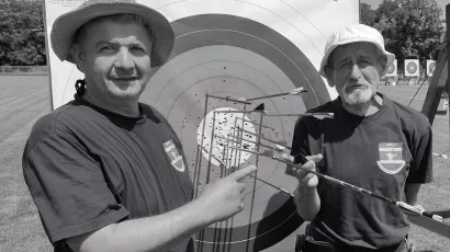 Tomislav Nemet (desno) volio je šalu, streličarstvo i Kune/Foto: Streličarski klub Kuna