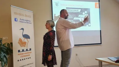 Tamara Banfić i Tomislav Lneniček/Foto: Pučka knjižnica i čitaonica Daruvar