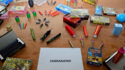 Zabranjena pirotehnika/Foto: MUP RH