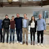 Članovi gimnastičkog kluba Daruvar i Bjelovar s predsjednikom Sportske zajednice Grada Daruvara Tihomirom Djedovićem i tajnikom Miroslavom Lončarom/ Foto: Patrik Polenus