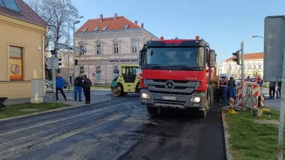 Asfaltiranje će biti završeno tijekom srijede/Foto: Slavica Trgovac Martan
