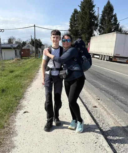 Mladi Čazmanc kaže kako se pješačenje pokazalo kao pravi izazov/Foto: Privatni album 
