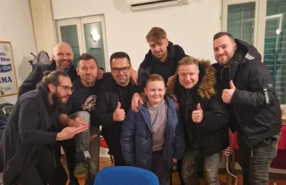 Fran u dobrom društvu/Foto: Privatni album