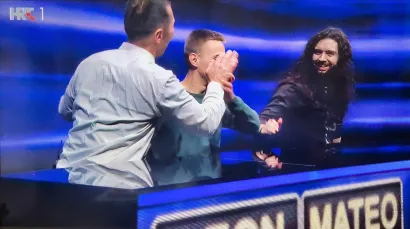 Slavlje nakon pobjede/Foto: Screenshot HRT