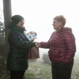 Sendi je gradonačelnici Anamariji Blažević na Omanovcu uručila startni broj 001/Foto: Antonio Pejša/PHI Media