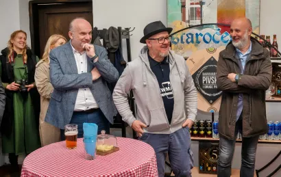 Na otvorenju su bili i predsjednik Uprave Pivovare Daruvar Davor Žmegač te ravnatelj Daruvarskih toplica Ratko Vuković/ Foto: Predrag Uskoković/Grad Daruvar