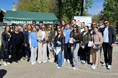 Na skupu su bili i učenici Medicinske škole Bjelovar/Foto: Slavica Trgovac Martan