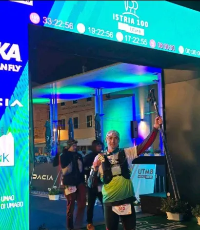 Ratko nakon 33 sata i 21 minutu trčanja stigao je na cilj/Foto: Ratko Boroš