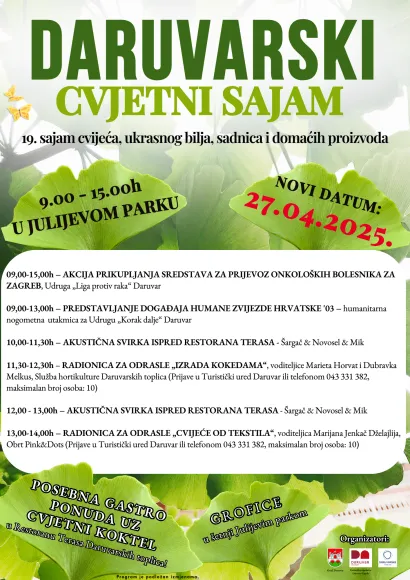 Evo što vas sve čeka u nedjelju u daruvarskom Julijevom parku
