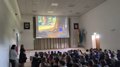 Učenici su gledali i prigodan crtić/Foto: DND Veliko Trojstvo