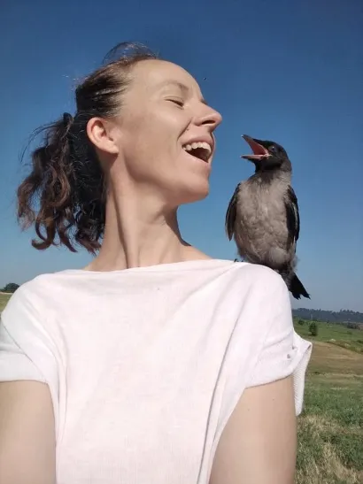Naša sugovornica velika je obožavateljica ptica/Foto: Privatni album