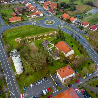 Pogled na muzej i gradinu iz zraka/Foto: Davor Kirin
