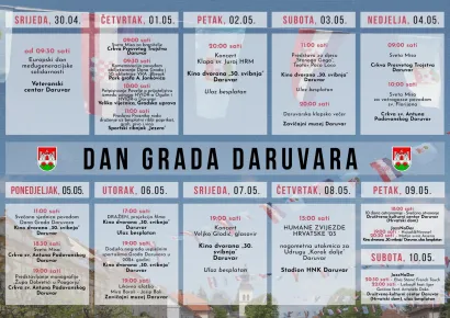 Kompletan program povodom Dana grada Daruvara