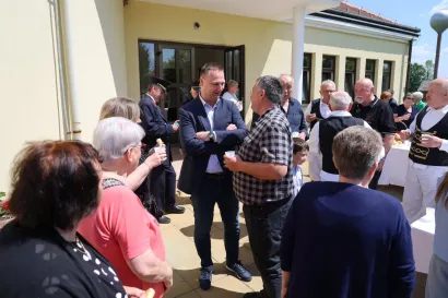 Župan Marko Marušić družio se i sa Grubišnopoljcima/Foto: BBŽ