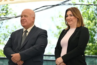 Na otvorenju su bili lipički gradonačelnik Vinko Kasna i požeško-slavonska županija Antonija Jozić/Foto: Compas