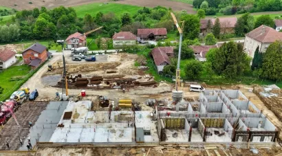 Gradnja Učeničkog doma u Daruvaru je u tijeku/Foto: Privatni album