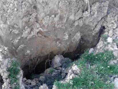Ogromne rupe u zemlji sve su veće/Foto: Martina Čapo