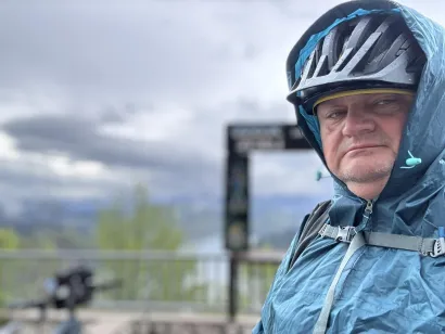 Štefan pedalita po svim vremenskim uvjetima/Foto: Štefan Brajković