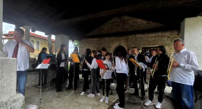 Posljednje pripreme pred nastup/Foto: Gradski puhački orkestar Daruvar