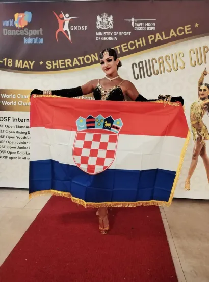 Ramona je u Gruziji branila hrvatske boje/Foto: Hrvatski sportski plesni savez