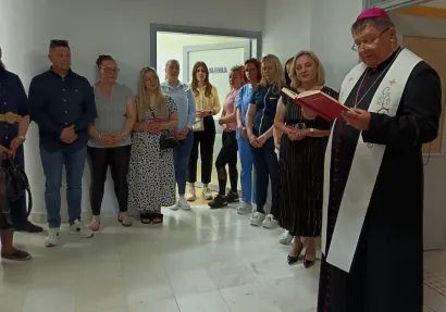 Odjel i sve koji će boraviti i raditi na njemu je blagoslovio biskup Huzjak/Foto: Slavica Trgovac Martan