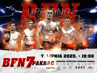 Plakat BFN 7 Uprising eventa u Pakracu
