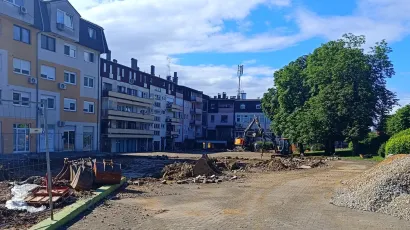 Radovi u središtu grada u punom su jeku/Foto: Krugoval Garešnica