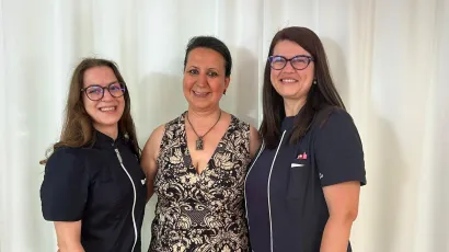 Voditeljica sestrinstva Viktorija Horvat, Profesorica Banu Terzi i glavna sestra Anamarija Šepl/Foto: Privatni album