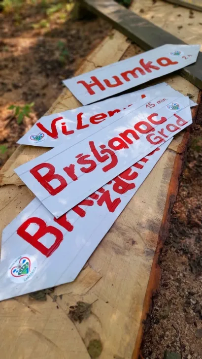 Novi putokazi kod Kaluđerovog zdenca/Foto: Udruga Lipa Garešnica