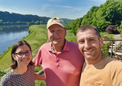 Tatjana i Igor u posjeti treneru Mikeu Andersenu 2024. godine u Radfordu u Virginiji/Foto: Privatni album