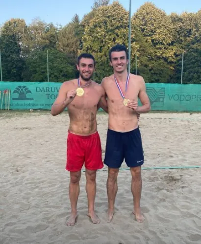 3. naslov na Amaterskom turniru odbojke na pijesku 2021. godine, partner Luka Bartol/Foto: Privatni album