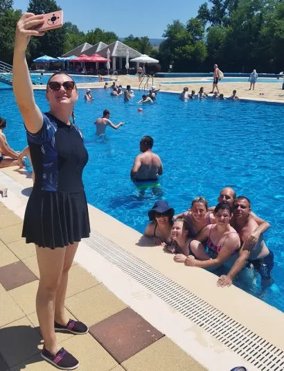 Voditeljica Ivana Vukalović i njezina križevačka ekipa Maslačak prvi put je sudjelovala u igrama/Foto: Mario Barać/MojPortal.hr
