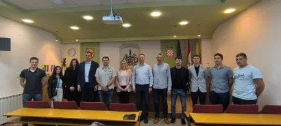 Sebastian među uspješnim srednjoškolcima koje je primio župan Marko Marušić/Foto: Privatni album