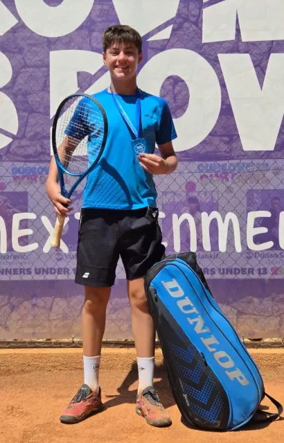 Jakov je odlično igrao i zaradio medalju/Foto: Teniski klub Feniks Daruvar
