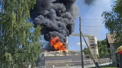 Požar u Baumitu/Foto: Čitatelj